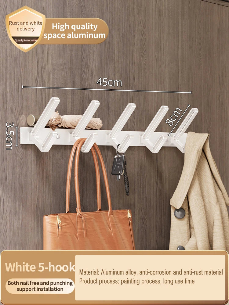 patère pour porte blanche 5 crochets