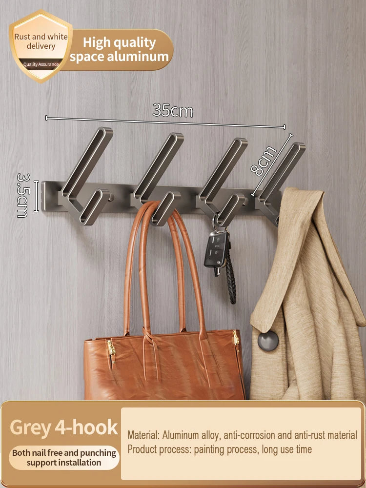 patère pour porte grise 3 crochets