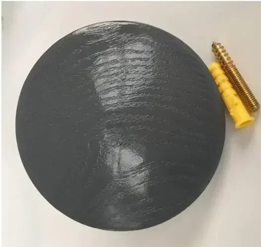 patère ronde gris foncé