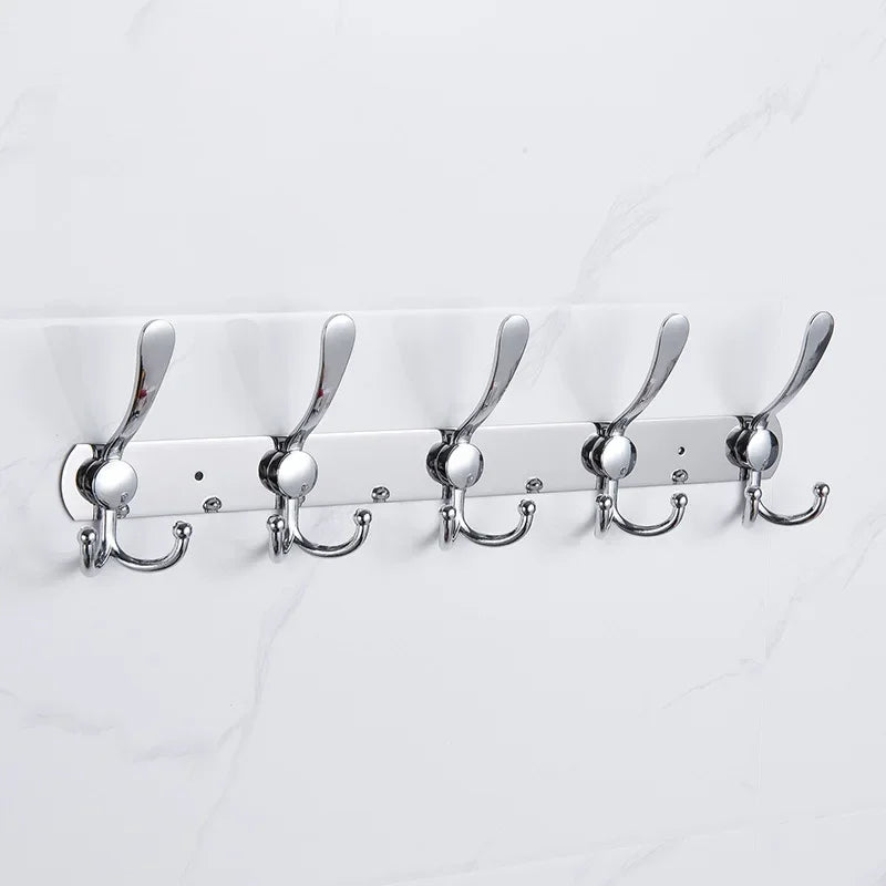 porte manteau 5 patères argent