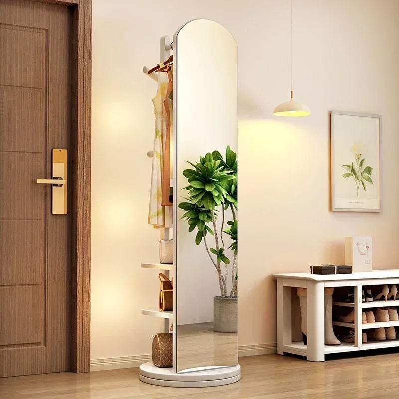 porte manteau avec miroir blanc largeur 45 cm