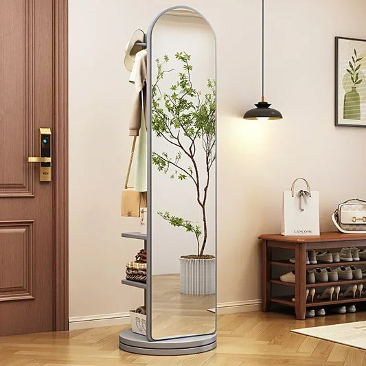 porte manteau avec miroir gris 50 cm