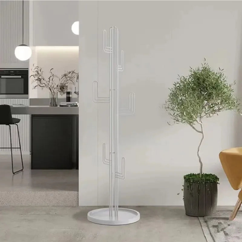 porte manteau cactus design blanc