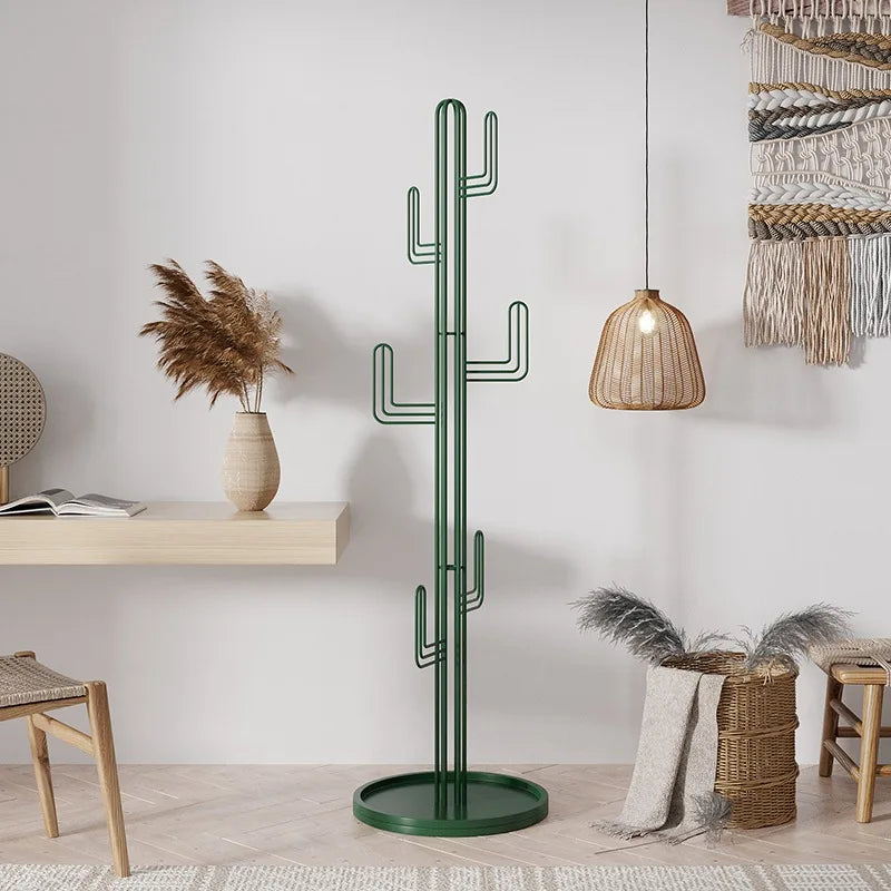 porte manteau cactus design vert foncé