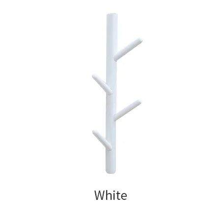 porte manteau en forme d'arbre mural blanc