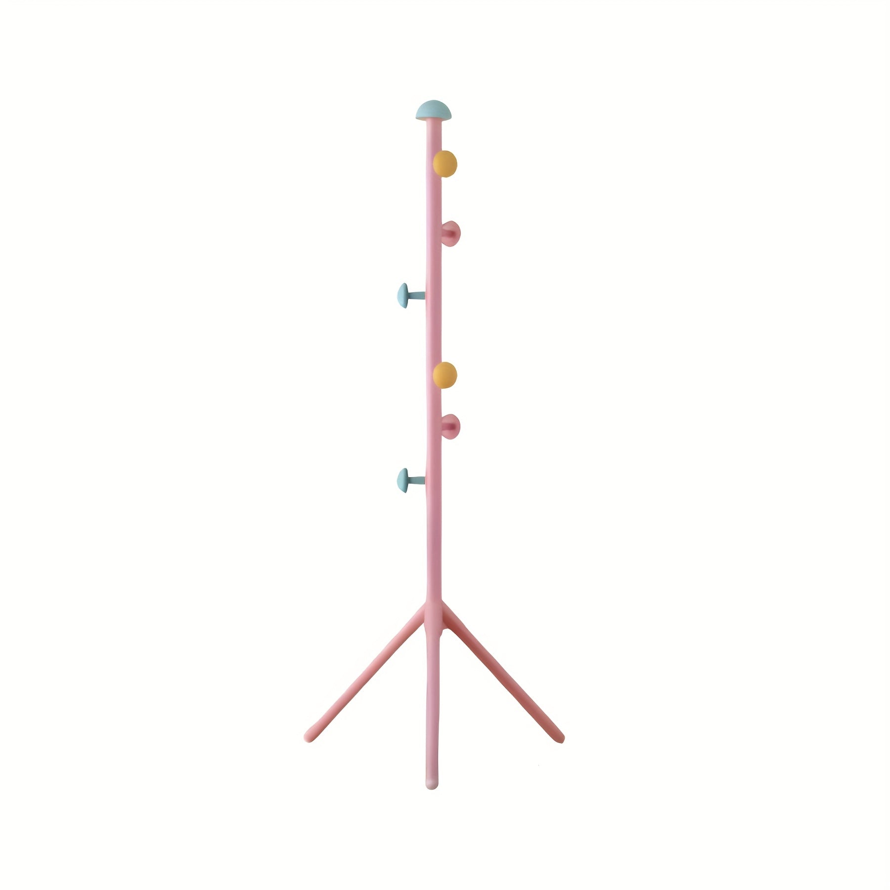 porte manteau enfant sur pied rose