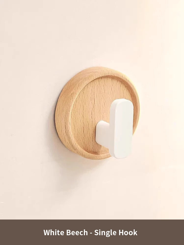 porte manteau individuel bois blanc 1
