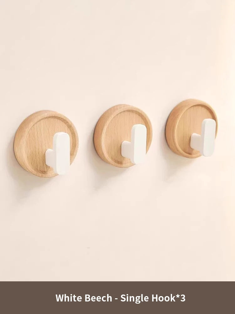 porte manteau individuel bois blanc 3
