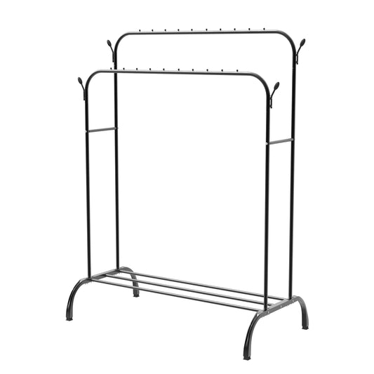 porte manteau industriel noir tringle double