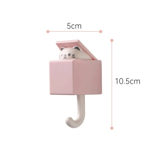 porte manteau maternelle original chat rose