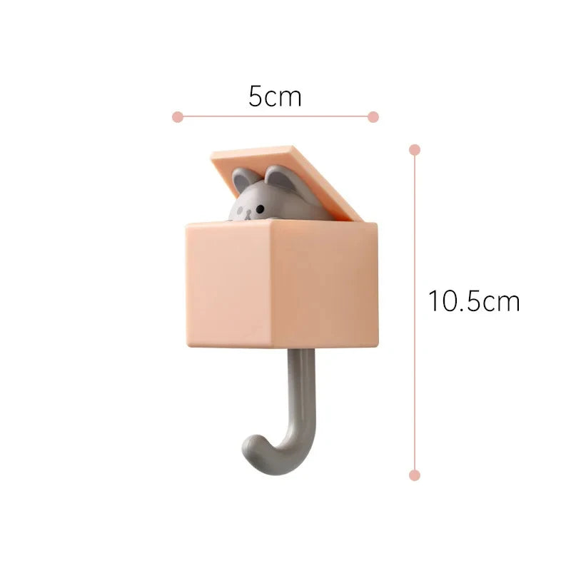 porte manteau  maternelle original souris orange
