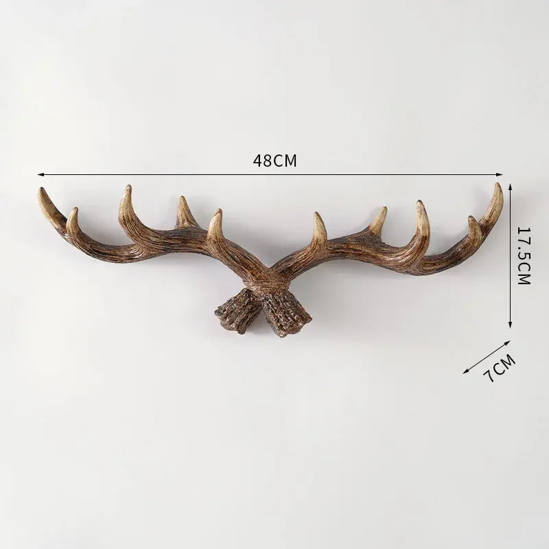 porte manteau mural bois de cerf modèle 1