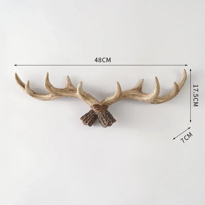 porte manteau mural bois de cerf modèle 2