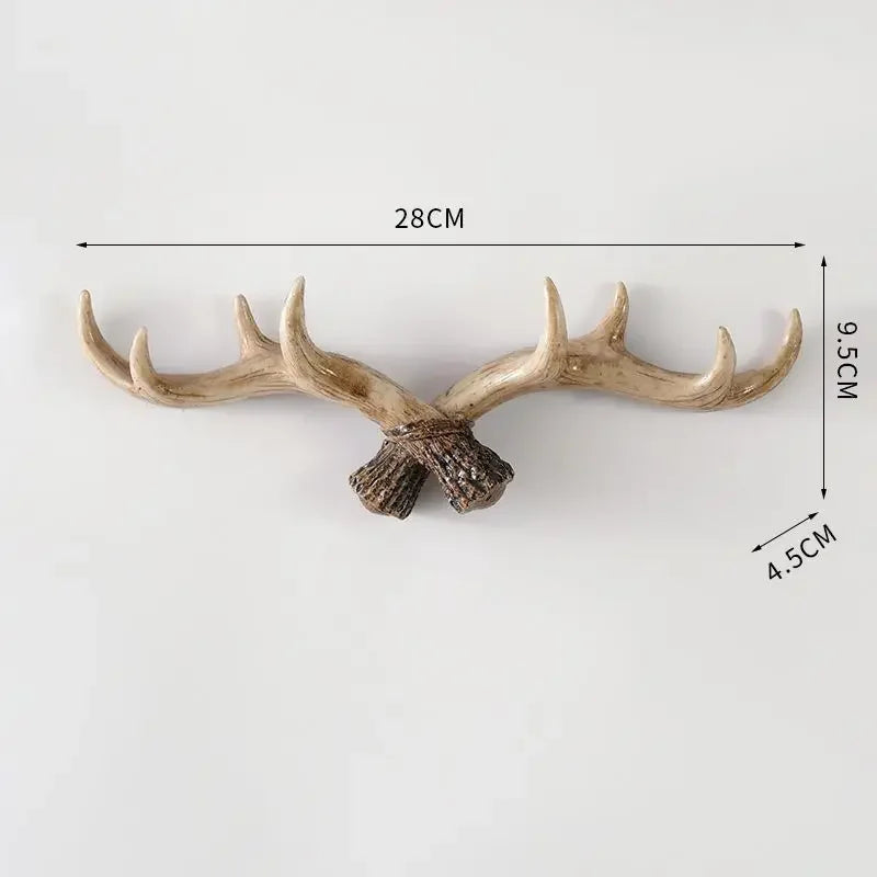 porte manteau mural bois de cerf modèle 4