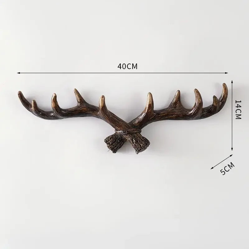porte manteau mural bois de cerf modèle 5