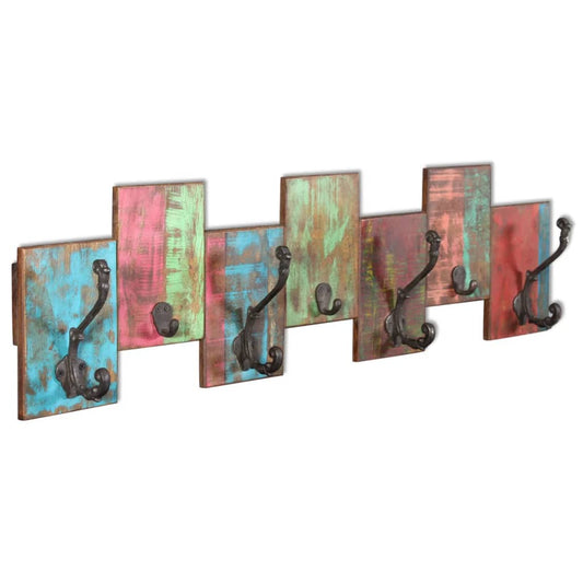 porte manteau mural bois vintage