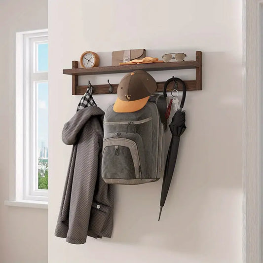porte manteau mural en bois