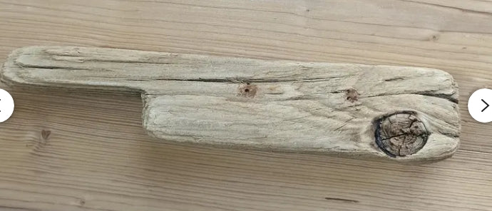 porte manteau mural en bois flotté nature