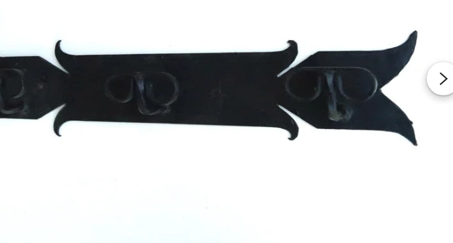 porte manteau mural en fer forgé face