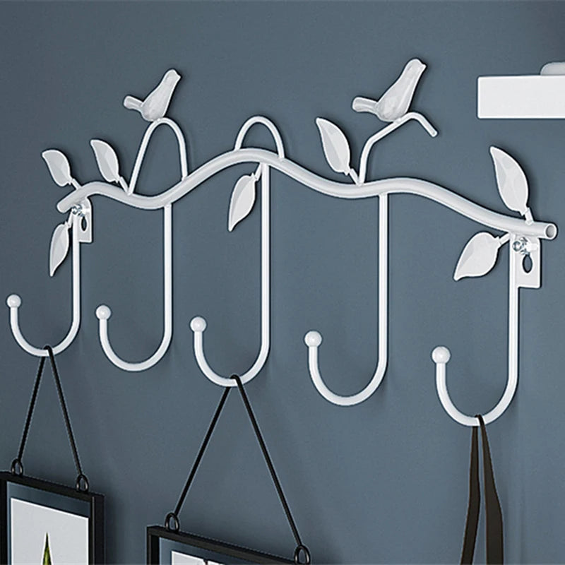 porte manteau mural horizontal blanc