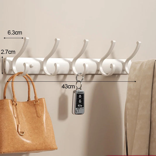 porte manteau mural metal vintage blanc 5 crochets