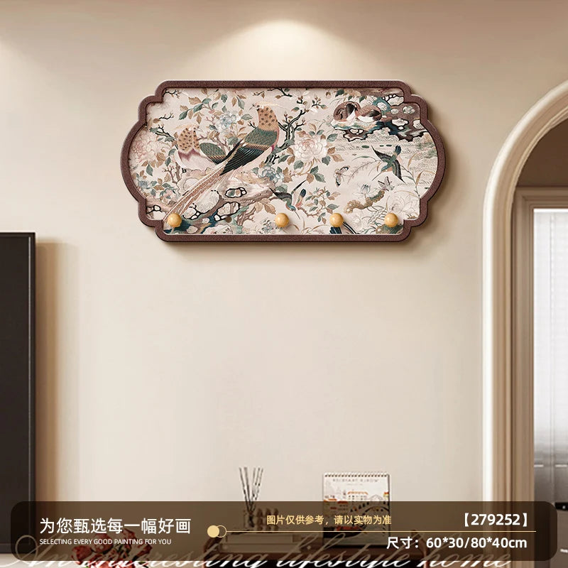 porte manteau mural original en bois style 1