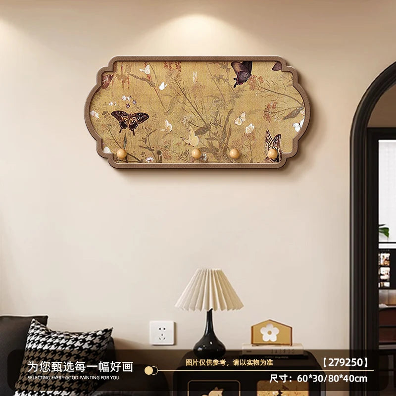  porte manteau mural original en bois style 5