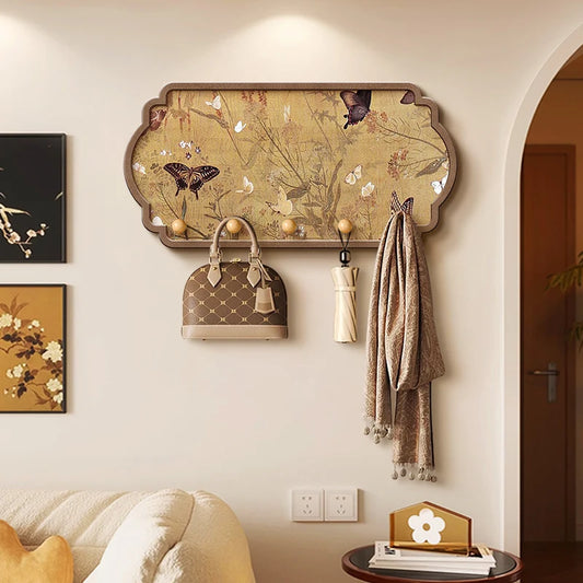 porte manteau mural original en bois style 6