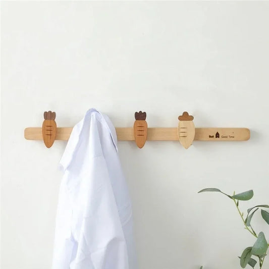 porte manteau mural scandinave 4 crochets