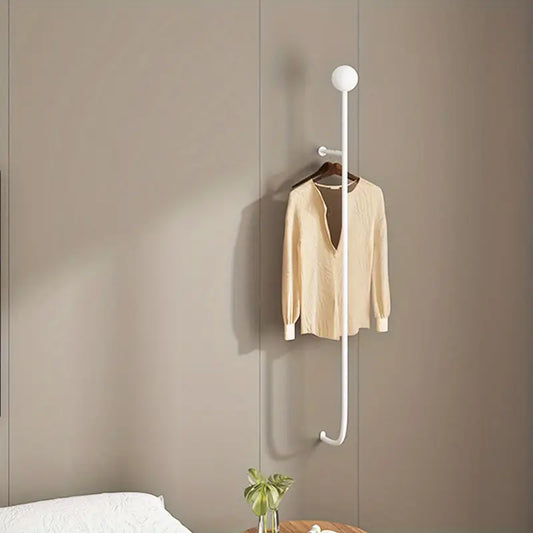 porte manteau mural vertical blanc