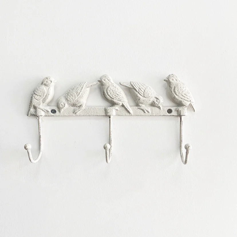 porte manteau mural vintage blanc