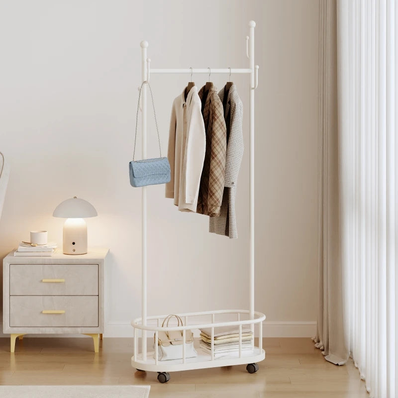 porte manteau pour chambre adulte modèle blanc 1