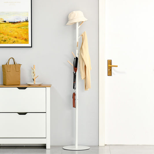 porte manteau sur pied blanc