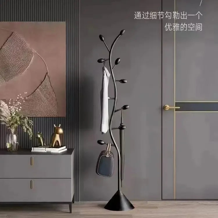 porte manteau sur pied haut de gamme noir 2