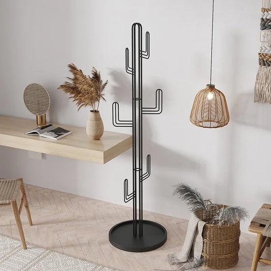 porte manteaux cactus design noir
